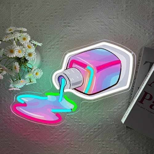 Nail Polish Neon Sign,Nails LED Neon Signs for Wall Decor,Nail Polish Bottle Neon Sign for Salon,Beauty Room,Bedroom,Nail tech Decor Gifts,Home Art,Christmas, Birthday - Image 5