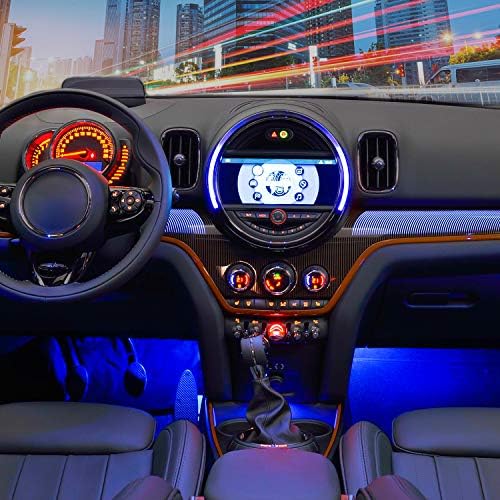 Nilight 4PCS Car USB Interior Lights RGB Remote Control | 48LED 5V DC Multicolor Music Car Neon Accent Light Strips Under Dash Lighting Kit with Sound Active Function - Image 2