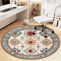 Office Chair Mat for Hardwood Floor, Vintage Computer Gaming Rolling Low Pile Carpet Floor Chair Mat, Anti-Slip Backing Round Desk Rug Floor Mat for Home by Heavyoff