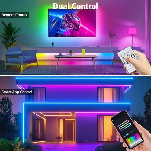 32.8Ft LED Neon Rope Lights, RGB Built in Chip Neon Strip Lights - Image 6