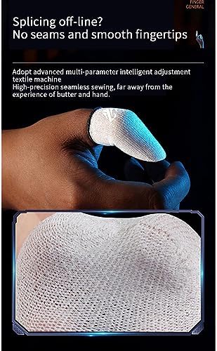 Sweatproof Finger Sleeve Breathable for Mobile Games, Finger Game Controller Gaming Thumb Gloves - Image 4