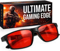 Titan Gaming Glasses, Blue Light Blocking, Night Driving Glasses for Men, Computer Protection, Gift for Gamers by livho