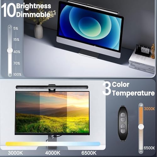40cm Computer Monitor Lamp, No Screen Glare Light Bar Eye Caring USB Lamp - Image 3