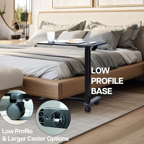 VIVO Black Mobile 28 x 16 inch Over Couch Laptop Table, CART-V28L - Image 4