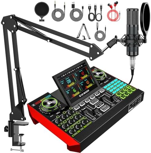 tenlamp G10 Audio Mixer Bundle with Microphone for Creators by tenlamp