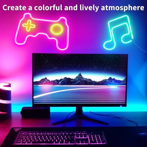 segrass 66FT Led Neon Rope Lights Control with App/Remote,Flexible Led Rope Lights,Multiple Modes,IP65 Outdoor RGB Neon Lights Waterproof,Music Sync Gaming Led Neon Strip Lights for Bedroom Décor - Image 3