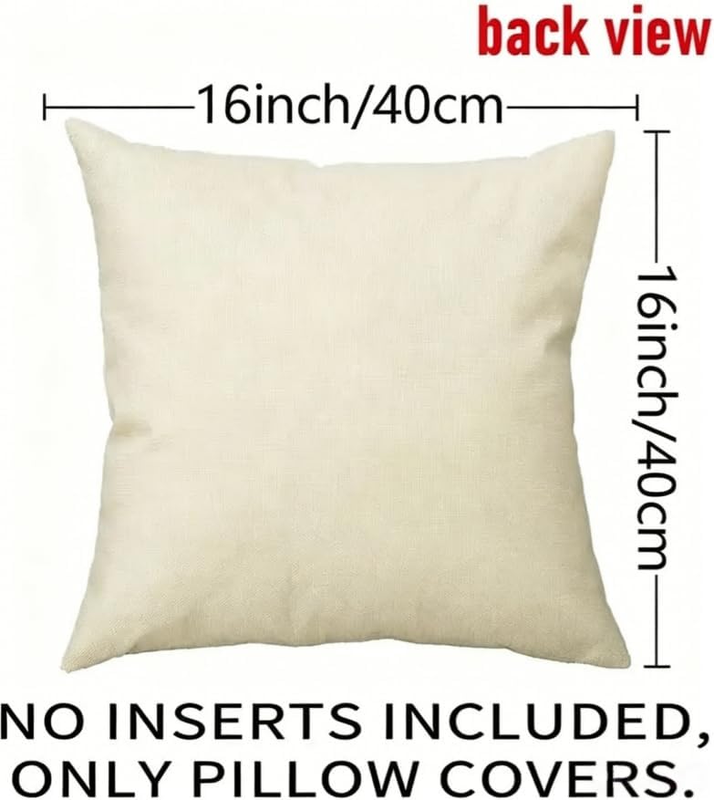 2D Flat, 2pcs Elegant White Rose Linen Throw Pillow CoverDecorative, White and Gray Rose Design, Elegant Home Decor Cushion Case，16x16 Pillows Linen Pillowcase - Image 2