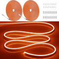 32.8FT/10M/2PCS Orange LED Neon Light Strip with Installation Accessories - Flexible Waterproof 12V DC Rope Lights for Eye-Catching Indoor & Outdoor Decoration [Adapter Not Included] by OWOFYDRForprofessional