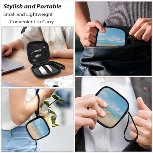 Beach Starfish Headphones Carrying Case, Protective Shell Travel Bag for Cable, Charger Storage for Earphone, Earbud, Earpieces Headphone Bag Travel - Image 7