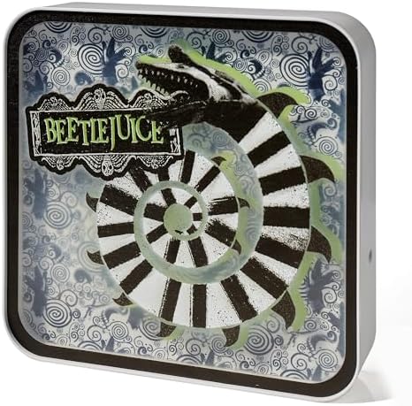 Numskull Official Beetlejuice Acrylic Logo Desk Lamp Wall Light for Bedroom, Office, Home, Study, Work - for Fans of Beetlejuice Merchandise by Numskull