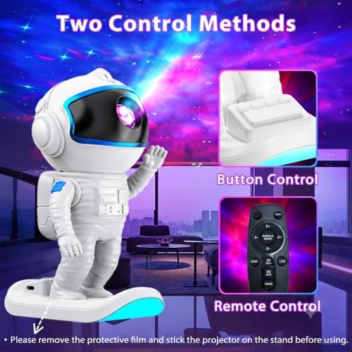 Star Projector, Galaxy Projector for Bedroom, Nebula Galaxy Night Light Projector with Timer and Remote,Gift for Kids Adults for Ceiling,Birthdays,Christmas,Valentine's Day (7.8inch) - Image 4