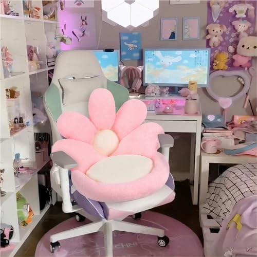 Ditucu Flower Shape Chair Pillow Cute Seat Cushion 21 inch Comfy Lazy Sofa Floor Pillows Dorm Seating for Bedroom Decor Pink - Image 2