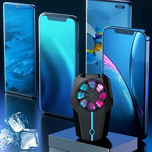 Cell Phone Cooler,Cellphone Radiator with Fan Speed Settings,Fast Cooling Super Silent Mobile Phone Radiator,Fit for Mobile Gaming,Video Streaming,Car Driving - Image 7
