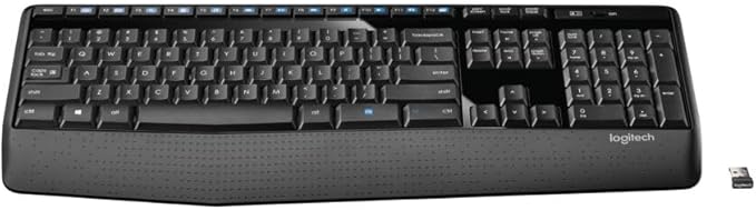 Logitech K345 Full Size Wireless Keyboard with Palm Rest for PC, Laptop - Image 3