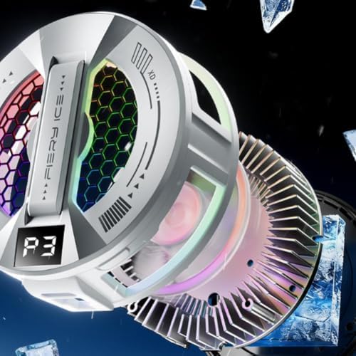2 In 1 Magnetic & Clip-On Phone Cooler, 3-Level Silent Fan with RGB Effects - Image 7