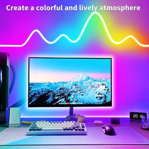 segrass 100FT RGB LED neon Rope Lights LED neon Lights with Remote/APP Control 24V IP65 Waterproof Flexible Neon LED Strip Lights for Bedroom Room Outdoors Decor（2 Rolls of 50ft） - Image 4