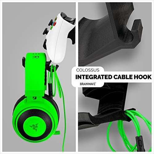 Colossus - Gamepad Controller & Headphone Hanger Holder - Designed for Xbox ONE, PS4, PS3, Dualshock, Switch, PC, Steelseries, Steam & More, Black by Brainwavz - Image 3