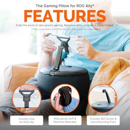Mechanism Gaming Pillow for The Original ASUS ROG Console | Experience Zero Gravity Gaming with Our ASUS ROG Ally Accessories | Ridiculously Soft & Machine Washable Pillow for Gamers (Ally Grip) - Image 2