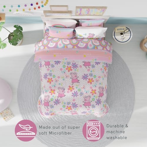 Franco Peppa Pig Kids Bedding Super Soft Comforter and Sheet Set with Sham, 7 Piece Full Size, (Officially Licensed Product) - Image 5