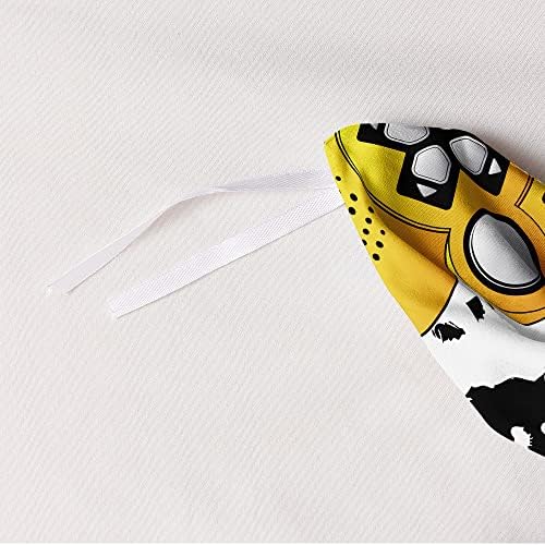 3D Print Yellow Gamepad Duvet Cover Set Gaming Comforter Covers and Pillowcases King Size Black Background Color Bed Set Gamer Beddings Boy Kid Bedroom Decorations - Image 4