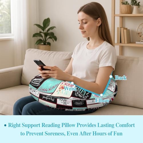 Queen Hero Lap Pillow for Reading & Gaming Lap Desk Pillows for Crocheting & Crafting with Elbow & Arm Support Cushion for Ergonomic Use on Bed and Couch - Image 2