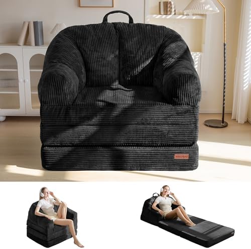 MAXYOYO Folding Sofa Bed with Backrest, Boneless Fold Out Couch with Handle by MAXYOYO