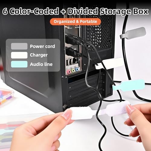 Cable Cord Labels, Easy Write, Nylon Hook & Loop Wire Tags, 36pcs - Image 5