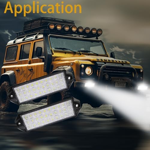 Flush Mount LED Pods, 7 Inch Surface Mount Slim LED Light Bar 12V 24V 40W for Vehicle Boat Truck Trailer Tractor ATV UTV Bumper Backup Lights Reverse Off Road Driving Fog Work Flood Lights 2Pcs - Image 6