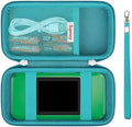 Supmay Hard Travel Case for My Arcade Galaga Pocket Player Handheld Game Console, Portable Video Game System Handheld Game Protection Case with Mesh Pocket for Batteries and USB-C Cable, Green+Green by Supmay
