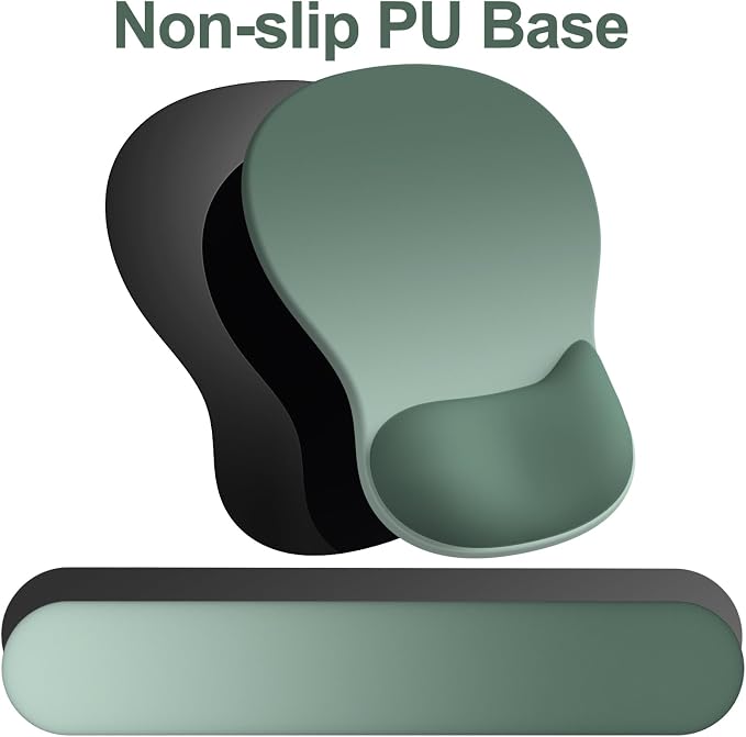 Ergonomic Mouse Pad with Wrist Rest and Keyboard Wrist Rest, Gel Mousepad - Image 5