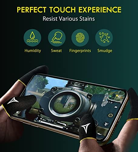15 Pack 3 Colors E-Sports Light Model Gaming Finger Sleeves, 0.15mm Superconducting Nanofibers, Smooth Feel, Anti-Sweat, Extremely Thin, Fit All Touchscreen Devices - Image 4