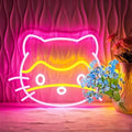 Cat Neon Signs for Wall Decor, Cute Led Sign Neon Light up Signs by bkuupauneonsign