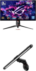 ASUS ROG Swift 32” 4K OLED Gaming Monitor (PG32UCDP) ROG Aura Monitor Light Bar (ALB01) by Unknown