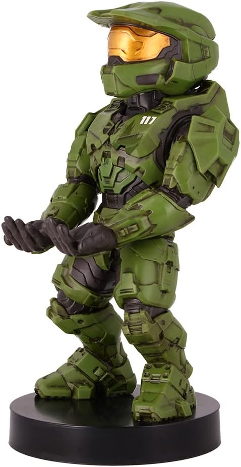 Exquisite Gaming: Halo: Master Chief - Mobile Phone & Gaming Controller Holder, Device Stand, Cable Guys, Xbox Licensed Figure, Green - Image 8