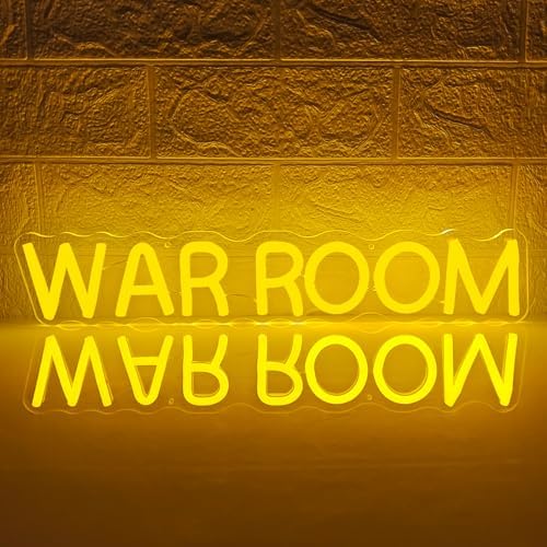 War Room Neon Sign Game Room Wall Art LED Sign for Man Cve Dimmable Pray Neon Light for Wall Decor Game Room Light Up Sign for Bedroom Garage Man CaveFather Gifts for Birthday Holiday by JeanchrlNEONLIGHTUPSIGNS