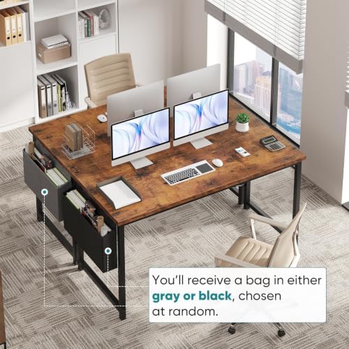 OLIXIS Computer Desk, 55 Inch Gaming Desks for Home Office Small Spaces - Image 4