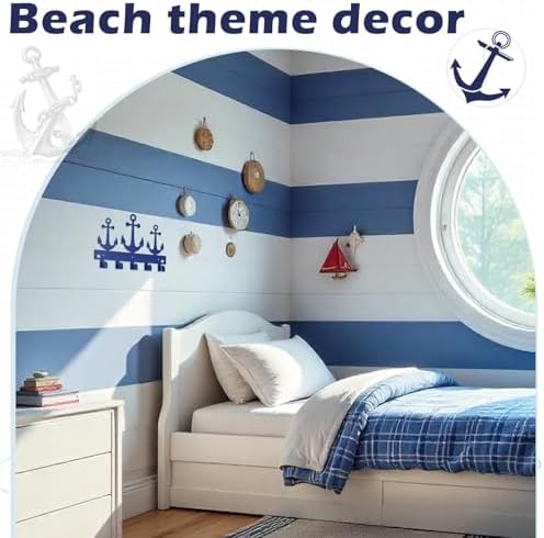 Reallnaive Anchor Over The Door Hooks Nautical Coastal Bathroom Decor - Image 5