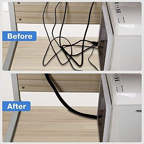 JOTO [4 Pack] 19-20 Inch Black Cable Management Sleeve Bundle with 26ft – 1/2 inch Black Cable Management Protector - Image 7