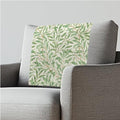 2/Pcs Breathable Headrest Cover - Fresh Green Willow Leaf Print Polyester Fabric, Easy to Install Wear Resistant Protector with Non-Slip & Fixing Nails for Home/Office (26x16 Inch) by ZCFYGDX