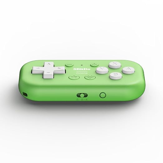 8Bitdo Micro Bluetooth Gamepad Pocket-sized Mini Controller for Switch/Switch 2, Android, and Raspberry Pi, Supports Keyboard Mode (Green) - Image 3