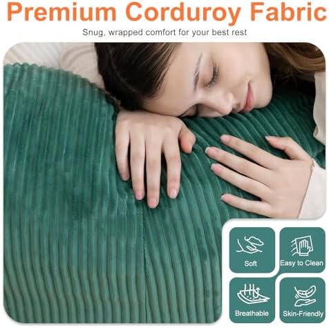 Giant Bean Bag Chair for Adults, Shredded Foam Floor Lounge Chair with Arms | Colorful corduroy, roomy comfort for living rooms, bedrooms, reading nooks, gaming rooms, movie nights, and time with pets - Image 5