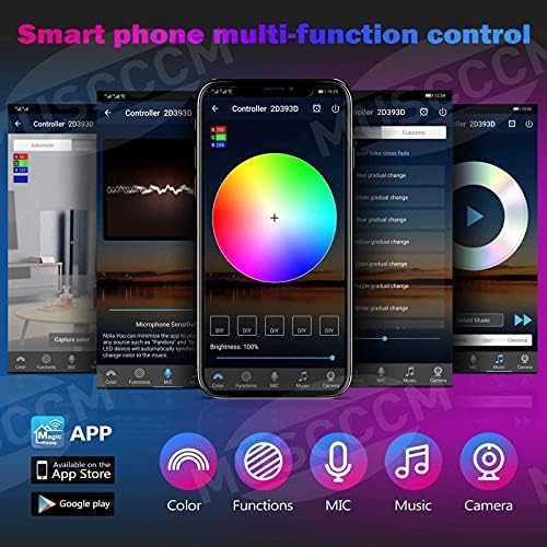 MIHEAL 5050 Black PCB RGB WiFi Smart LED Strip 32.8Ft 300LED Waterproof Kit - Image 5