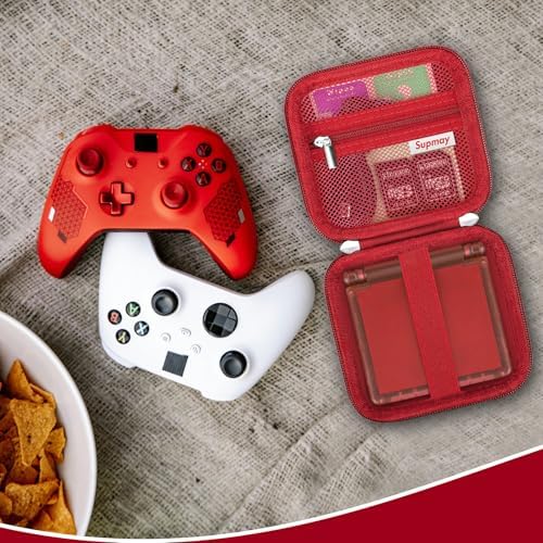 Supmay Carrying Case for Anbernic RG Rotate, RG34XXSP, RG35XXSP, Red - Image 7