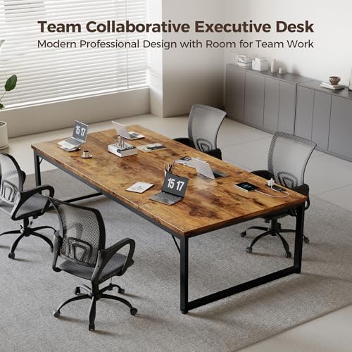 Mericonia 63x28 Inch Computer Desk, 1.2" Thick Heavy Duty Office Table - Image 6