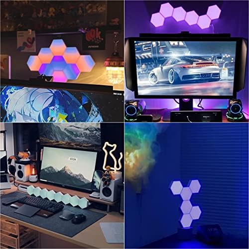 Vcwtty Hexagon Light Panels with Remote, 13 Colors, 10 Pack - Image 6