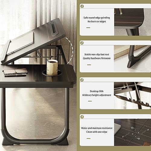 Laptop Desk for Bed, Adjustable Laptop Stand with 5 Different Angles - Image 3