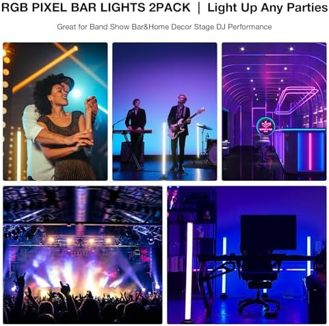 LED Stage Light Bar: 360° Full Coverage Lighting - 60W 120LED RGB Pixel Tube - Remote DMX Control - Great for DJ Party Live Show Band Club Event - Image 6