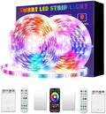 2x16.4Ft (32.8Ft) Battery Powered Led Strip Lights Two Sets of Strip Light by KIKO