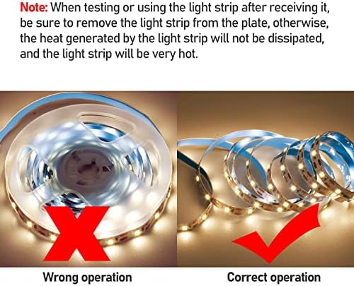USB LED Strip Warm White 3000K 5V USB Powered 13.12ft/4M(2pcs x 6.6ft) - Image 5