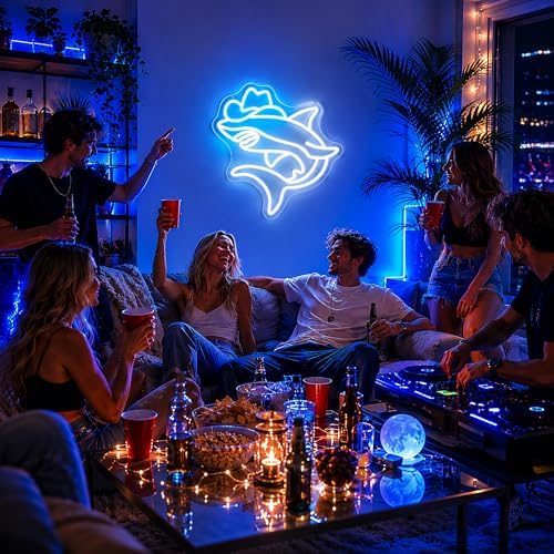 Neon Sign, Shark Neon Signs for Wall Decor LED Signs Neon Light - Image 2